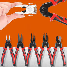 5 in 1 Wire Stripper Pliers Set, Soft Grip, Anti-Slip, Alloy Steel, Cutting, Gripping, Stripping