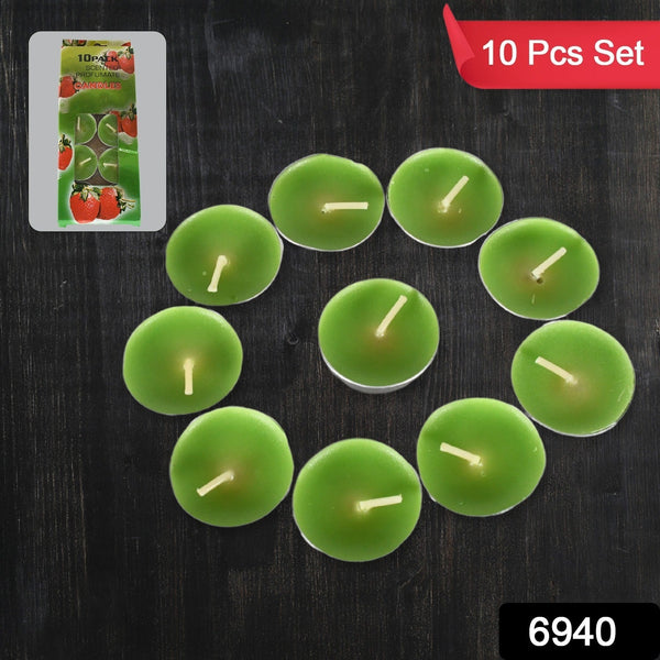 8-9 Hour Unscented Smokeless Candles – For Diwali, Christmas, Weddings, Parties & Mood Dinners, Diwali (10 Pc)