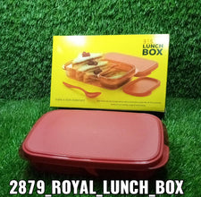 Lunch box with rectangular shape and 2 compartments
